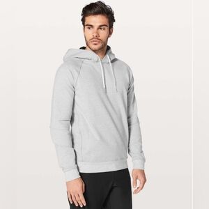 Lululemon City Sweat Pullover Hoodie - Men’s Medium Heathered Ultra Light Grey